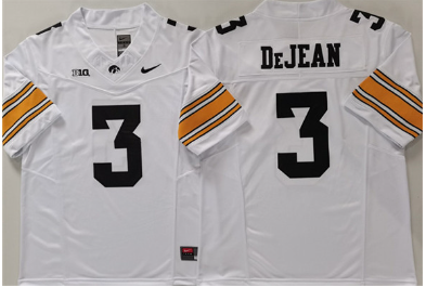 Men's Iowa Hawkeyes #3 Cooper DeJean   Stitched Jersey