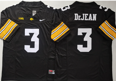Men's Iowa Hawkeyes #3 Cooper DeJean   Stitched Jersey