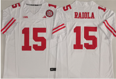 Men's Nebraska Cornhuskers #15 Dylan Raiola  Stitched Football Jersey