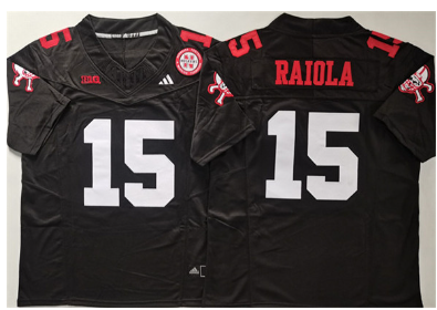 Men's Nebraska Cornhuskers #15 Dylan Raiola  Stitched Football Jersey