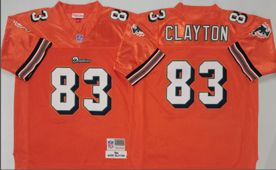 MIAMI DOLPHINS MARK Clayton #83 stitched jersey
