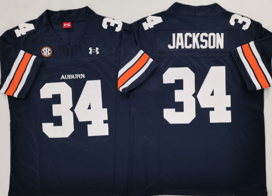 Men's Auburn Tigers #34 Bo Jackson   Stitched Jersey