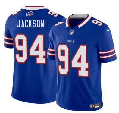Men's Buffalo Bills #94 Landon Jackson Blue 2025 Draft F.U.S.E. Vapor Untouchable Limited Football Stitched Jersey