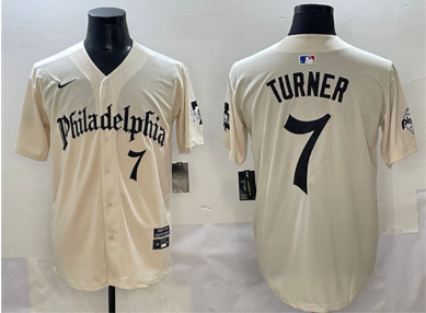 Men's Philadelphia Phillies #7 Trea Turner   Gothic Vapor Limited Stitched Jersey
