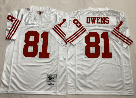 Men's Terrell Owens White San Francisco 49ers 1996 Legacy Jersey