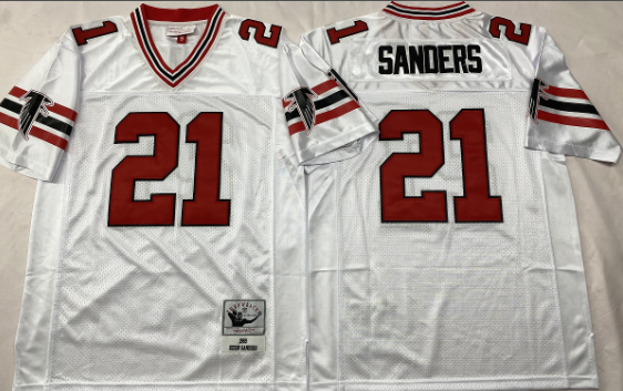 Atlanta Falcons White #21 SANDERS jersey