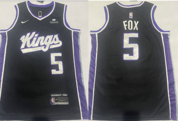 Men Sacramento Kings De'Aaron Fox Stitched Jersey
