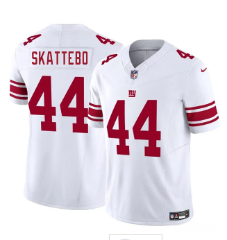 Men's New York Giants #44 Cam Skattebo White 2025 Draft F.U.S.E. Vapor Untouchable Limited Football Stitched Jersey