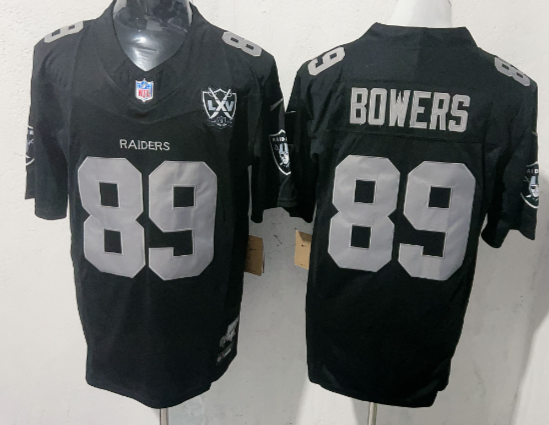 Men's Las Vegas Raiders #89 Brock Bowers   Stitched Jersey