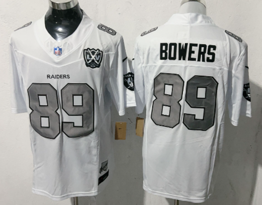 Men's Las Vegas Raiders #89 Brock Bowers   Stitched Jersey