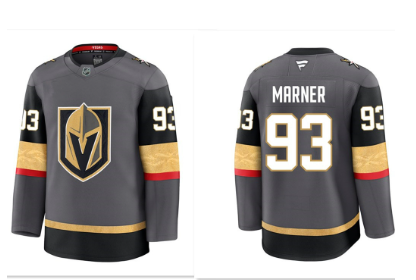 Men's Vegas Golden Knights #93 Mitchell Marner Gray 2024-25 Alternate Stitched Hockey Jersey