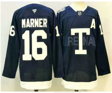 Men's Toronto Maple Leafs #16 Mitch Marner Navy Heritage Classic Stitched Authentic Jersey