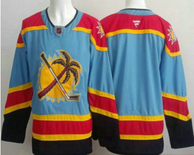 Men's Florida Panthers Blank Blue Authentic Jersey