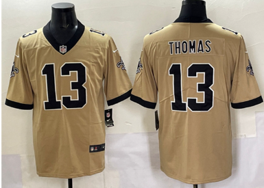 Men's New Orleans Saints #13 Michael Thomas Gold Alternate Vapor Limited Football Stitched Jersey