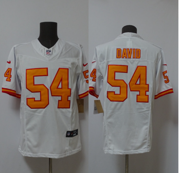 Men's Tampa Bay Buccaneers #54 Lavonte David White 2025 F.U.S.E. Vapor Limited Football Stitched Jersey
