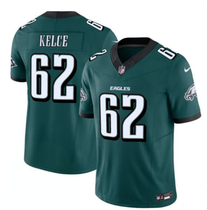 Men's Philadelphia Eagles #62 Jason Kelce  2024 F.U.S.E. Vapor Untouchable Limited Football Stitched Jersey