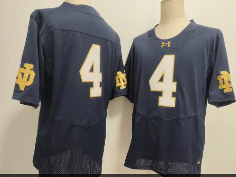 Men's Notre Dame Fighting Irish #4 Jeremiyah Love   Stitched Jersey