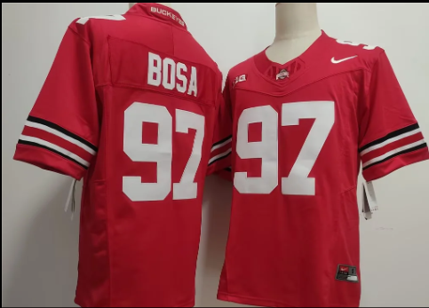 Men's Ohio State Buckeyes #97 Nick Bosa Red 2025 F.U.S.E. Limited Stitched Jersey