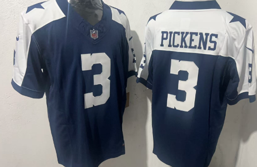Men's Dallas Cowboys #3 George pickens  Stitched Jersey