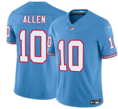 Men's Tennessee Titans #10 Brandon Allen Blue 2025 F.U.S.E. Throwback Vapor Limited Football Stitched Jersey