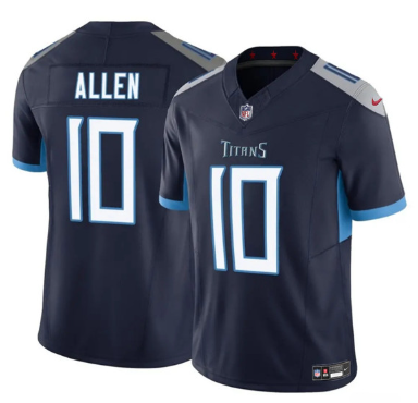 Men's Tennessee Titans #10 Brandon Allen Navy 2025 F.U.S.E. Vapor Limited Football Stitched Jersey