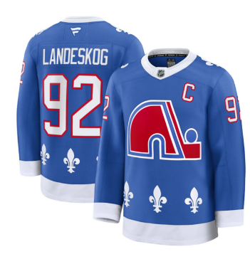 Men's Colorado Avalanche #92 Gabriel Landeskog Blue 2025 With C Patch Alternate Stitched Jersey Men's Colorado Avalanche #92 Gabriel Landeskog Blue 2025 With C Patch Alternate Stitched Jersey