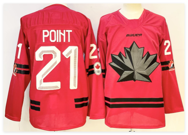Men's Canada Hockey #21 Brayden Point Red Stitched Jersey
