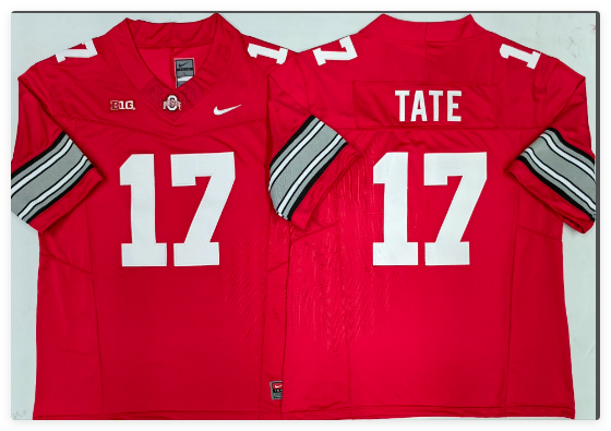 Ohio State Buckeyes Red #25 JACKSON Men's Jersey Ohio State Buckeyes Red #25 JACKSON Men's Jersey