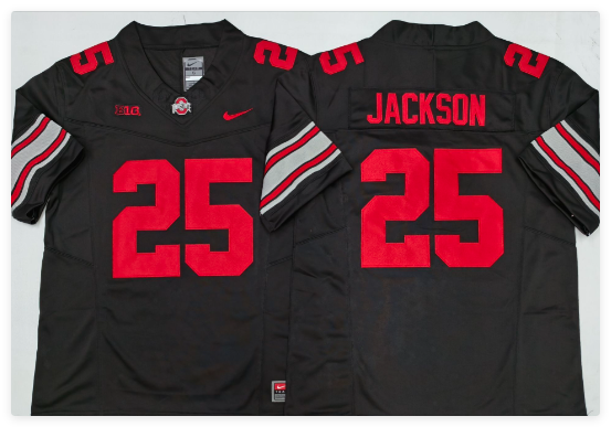 Ohio State Buckeyes Red #25 JACKSON stitched men jersey Ohio State Buckeyes Red #25 JACKSON stitched men jersey