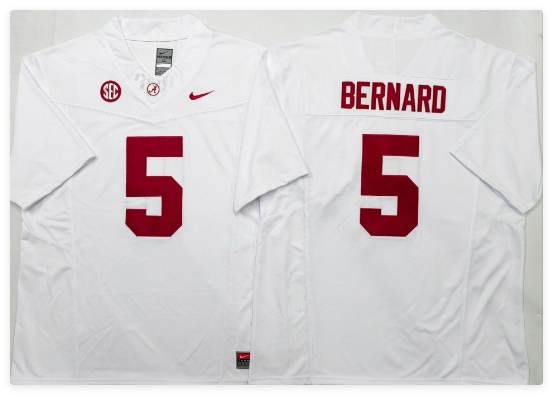men's Alabama Crimson Tide #5 BERNARD jersey men's Alabama Crimson Tide #5 BERNARD jersey