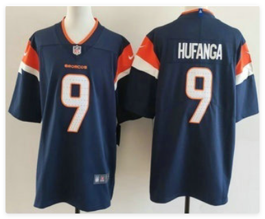 Men's Denver Broncos #9 Talanoa Hufanga Limited stitched Jersey Men's Denver Broncos #9 Talanoa Hufanga Limited stitched Jersey