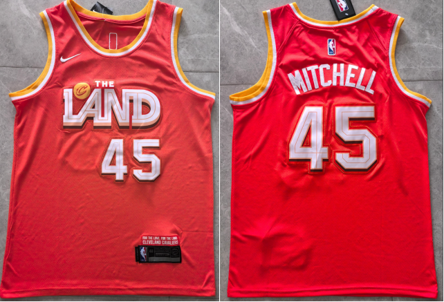 men's Donovan Mitchell Cleveland Cavaliers City Edition stiched jersey