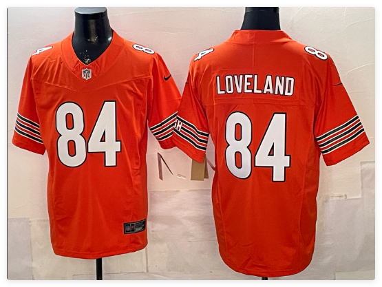 Men's Chicago Bears #84 Colston Loveland Limited Stitched Football Jersey