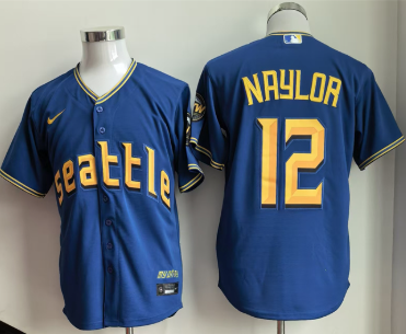 Men's Seattle Mariners #12 Josh Naylor Royal 2025 Cool Base Stitched jersey Men's Seattle Mariners #12 Josh Naylor Royal 2025 Cool Base Stitched jersey