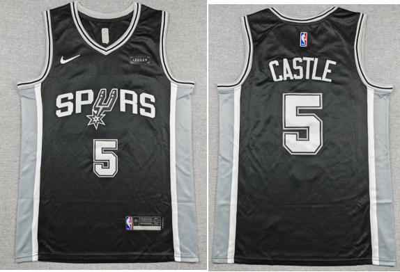 Men's San Antonio Spurs Men's Nike Stephon Castle stitched jersey