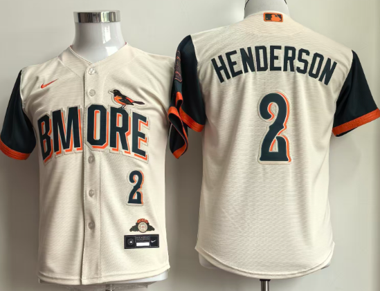 Gunnar Henderson 2 Baltimore Orioles  men's 2026 City Connect Jersey