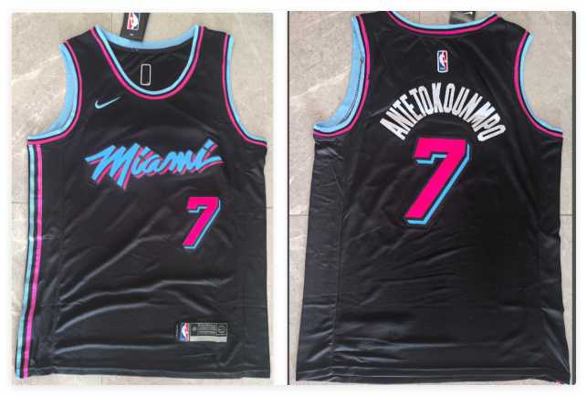 Miami Heat Giannis Antetokounmpo #7 Nike Men's NBA Stitched Jersey