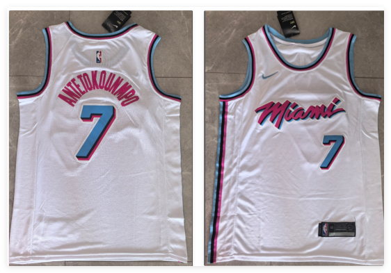 Miami Heat Giannis Antetokounmpo #7 Nike Men's NBA Stitched Jersey