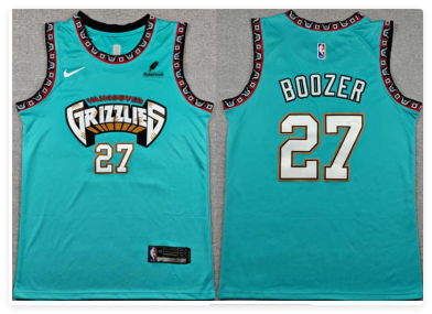 Men's Memphis Grizzlies #27 Cameron Boozer Teal 2026 Draft Stitched Jersey