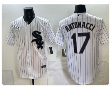 Men's Chicago White Sox #17 Sam Antonacci White Home Stitched Baseball Jersey
