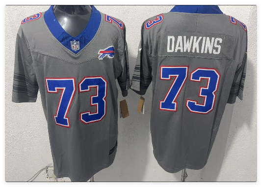 Men's Buffalo Bills #73 Dion Dawkins Gray F.U.S.E. 2026 Nickel City Vapor Football Stitched Jersey