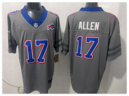 Men's Buffalo Bills #2 D.J. Moore Gray F.U.S.E. 2026 Nickel City Vapor Football Stitched Jersey