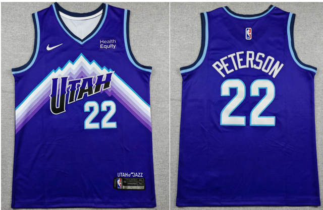 Men's Utah Jazz #22 Darryn Peterson  2026  Stitched Basketball Jersey