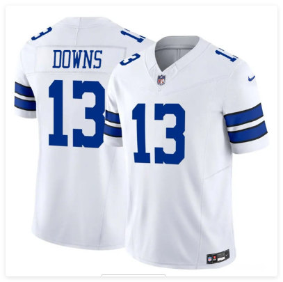Men's Dallas Cowboys #13 Caleb Downs White 2026 Draft F.U.S.E Vapor Untouchable Limited Stitched Football Jersey