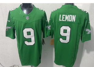Men's Philadelphia Eagles #9 Makai Lemon Green 2026 F.U.S.E. Draft Vapor Untouchable Limited Football Stitched Jersey