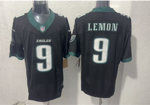 Men's Philadelphia Eagles #9 Makai Lemon Black 2026 F.U.S.E. Draft Vapor Untouchable Limited Football Stitched Jersey