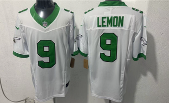 Men's Philadelphia Eagles #9 Makai Lemon White 2026 Draft F.U.S.E Vapor Untouchable Limited Football Stitched Jersey