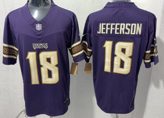 2026 Minnesota Vikings Rivalry Jersey Justin Jefferson #18 Vapor F.U.S.E