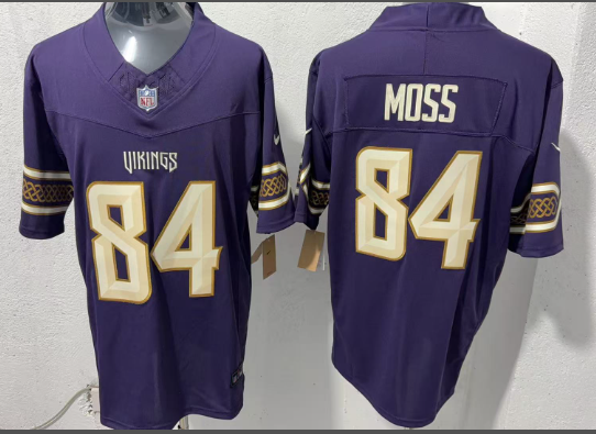 Men's Nike Randy Moss Purple Minnesota Vikings 2026 Rivals Collection Game Jersey