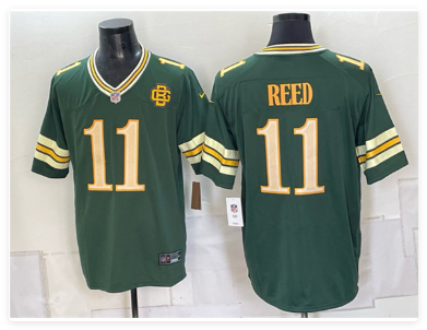 Men's Green Bay Packers #11 Jayden Reed Dark Green 2026 Rivalries Collection Limited Football Stitched Jersey